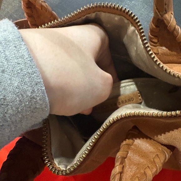 Lucky Brand Tan Suede Crossbody Bag - Picture 2 of 5